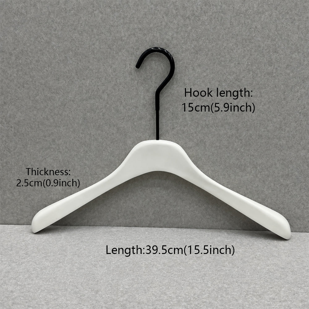 Cream White Wooden Hangers for Women & Adjustable Pants Hangers