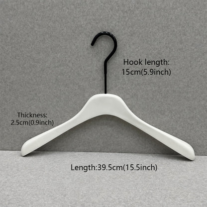 Cream White Wooden Hangers for Women & Adjustable Pants Hangers
