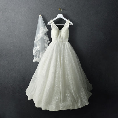 White Velvet Wedding Dress Hangers - Custom Logo Non-Slip | TheGarmentHanger