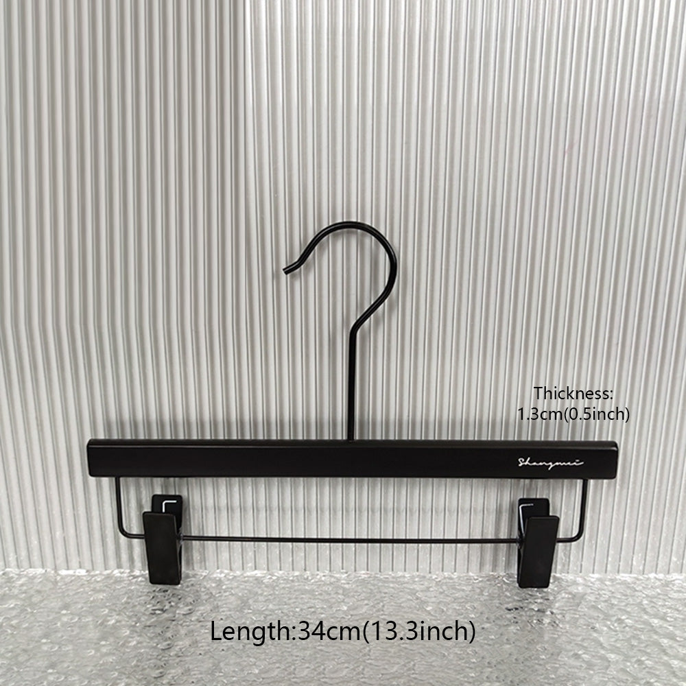 Premium Black Wood Hangers Non-Slip Luxury Hotel Hangers for Suits - thegarmenthanger
