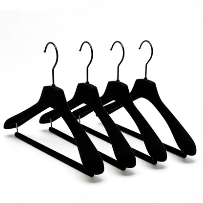 Commercial Velvet Hangers - Wide Shoulder Non-Slip for Suit Shops Hotels & Boutiques