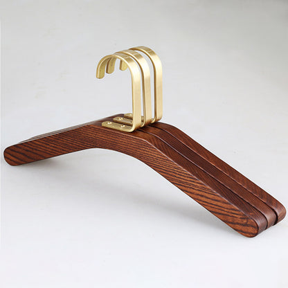 Premium Walnut Wood Hangers - Vintage Style for Coats Shirts Dresses | thegarmenthanger