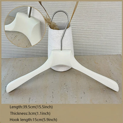 Solid Oak Wooden Hangers for Women with Adjustable Clips & 360° Swivel Hook
