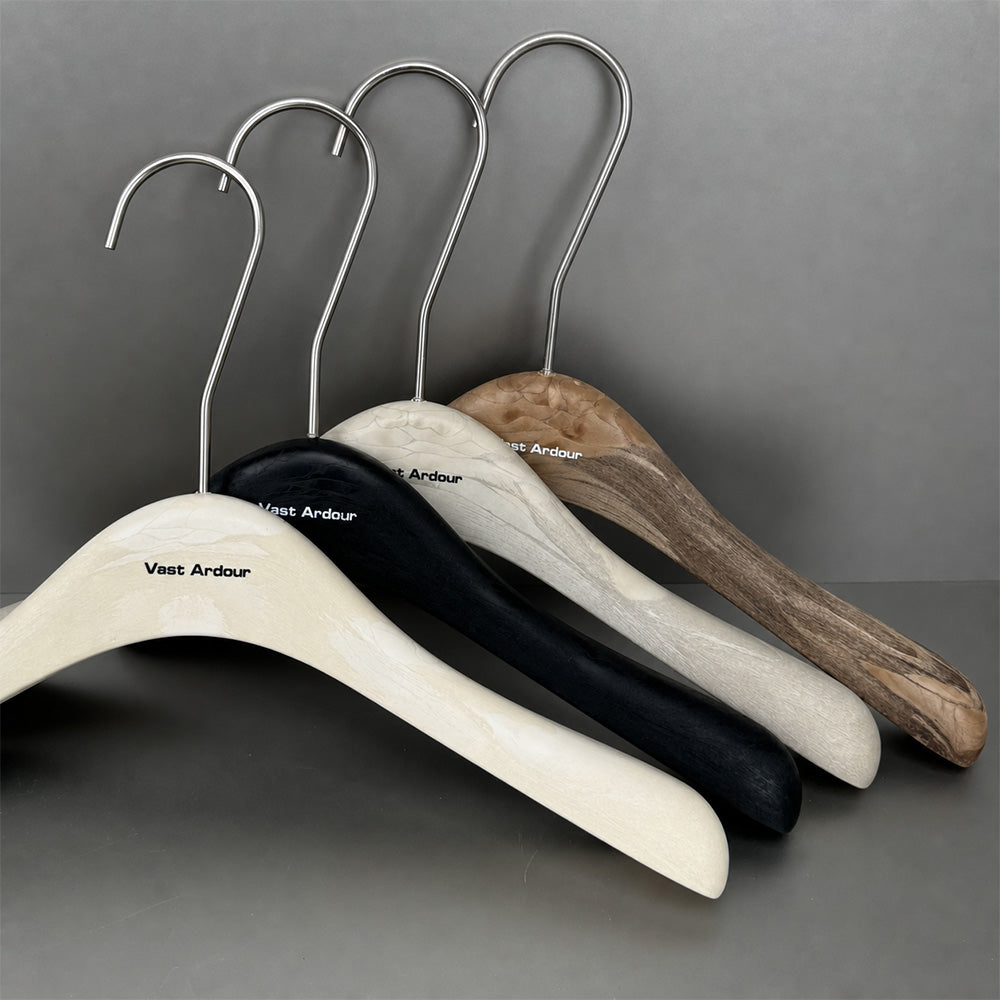 Wholesale Resin Clothes Hangers with Custom Logo and Adjustable Clips