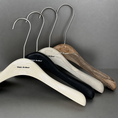 Wholesale Resin Clothes Hangers with Custom Logo and Adjustable Clips