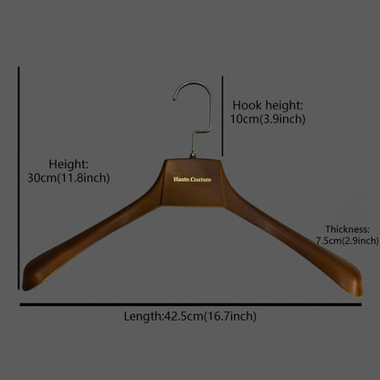 Luxury Wide Shoulder Plastic Hanger with Pants Bar and Custom Logo