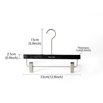 Luxury Matte Black Resin Suit Hanger & Pants Hanger for Men's Wardrobe