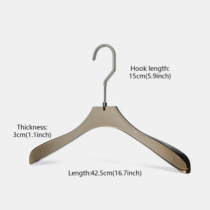 Custom Smoke Black Acrylic Clothes Hangers Wholesale with Logo