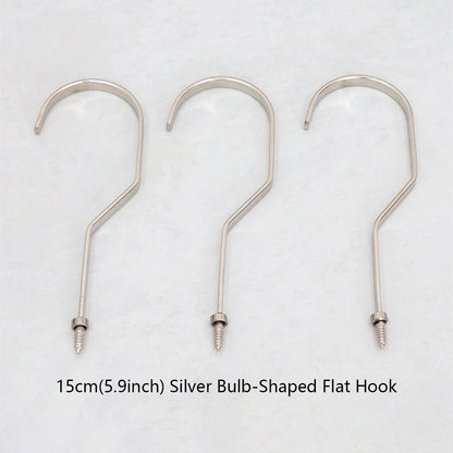 Wholesale 360° Swivel Metal Clothes Hanger Hooks | Screw-In Replacement Parts /10pcs