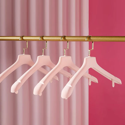Premium Pink Velvet Hangers - Non-Slip Rotating Clothes Hangers for Boutiques & Homes
