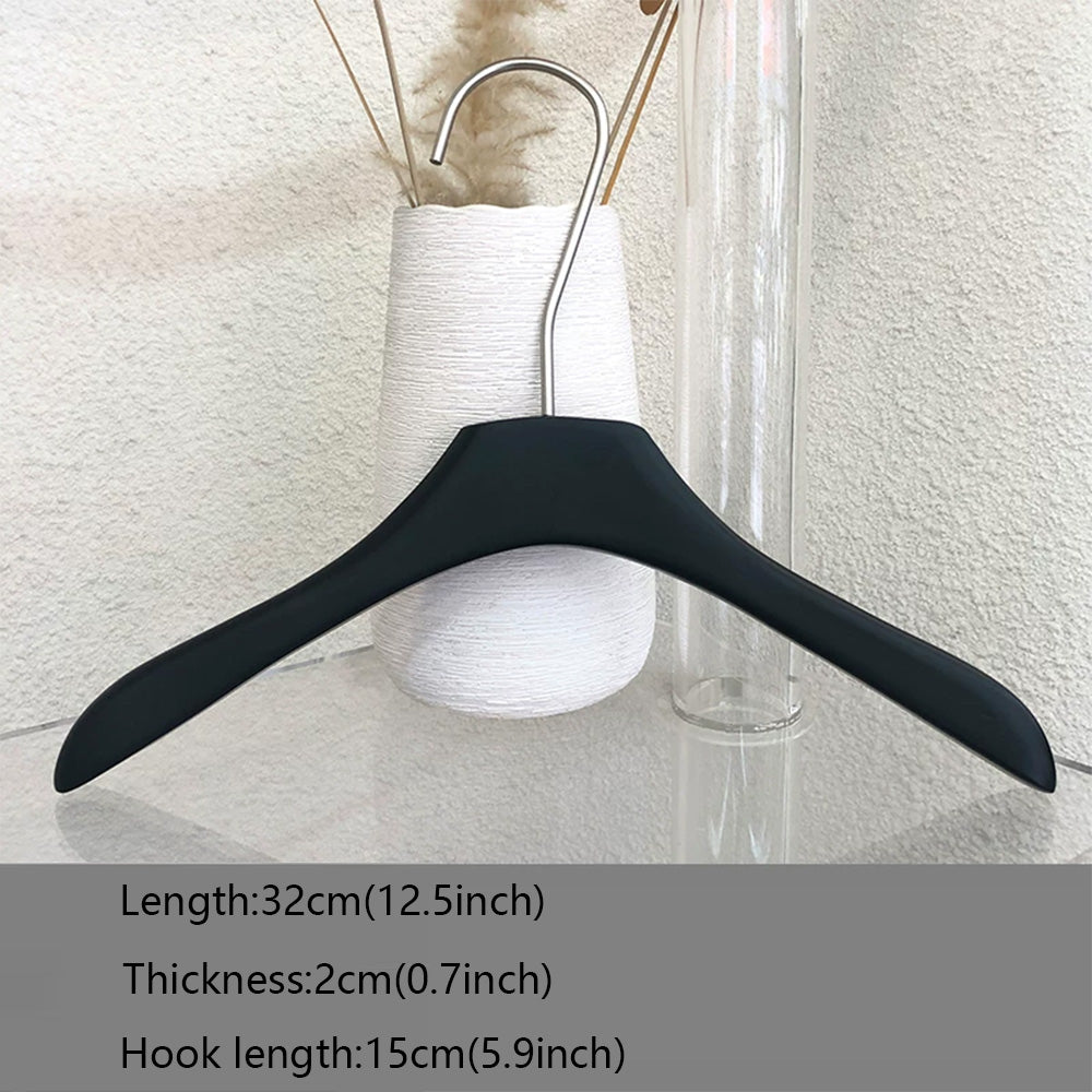 Black Wooden Kids Hangers & Pant Hangers with Adjustable Clips | Custom Logo