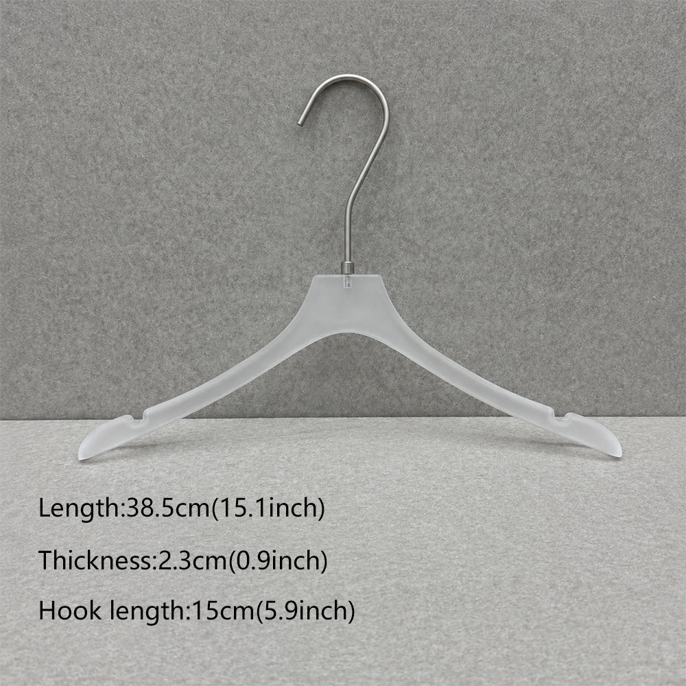 Wholesale Frosted Clear Acrylic Hangers with Custom Logo