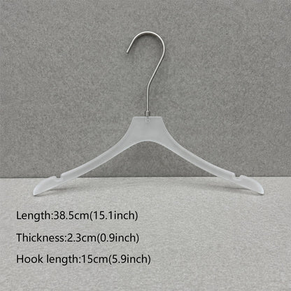 Wholesale Frosted Clear Acrylic Hangers with Custom Logo