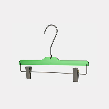 Custom Green Acrylic Hangers with Logo | Wholesale Clothing Hangers