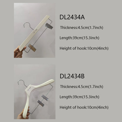 Women's White Wood Hangers - Premium Coat & Dress Display | thegarmenthanger