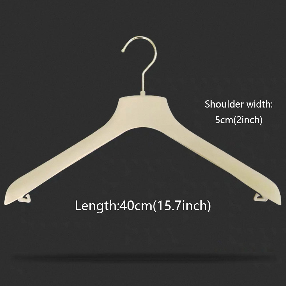 Luxury Beige Velvet Hangers | Non-Slip with Clips for Wedding Dresses & Coats