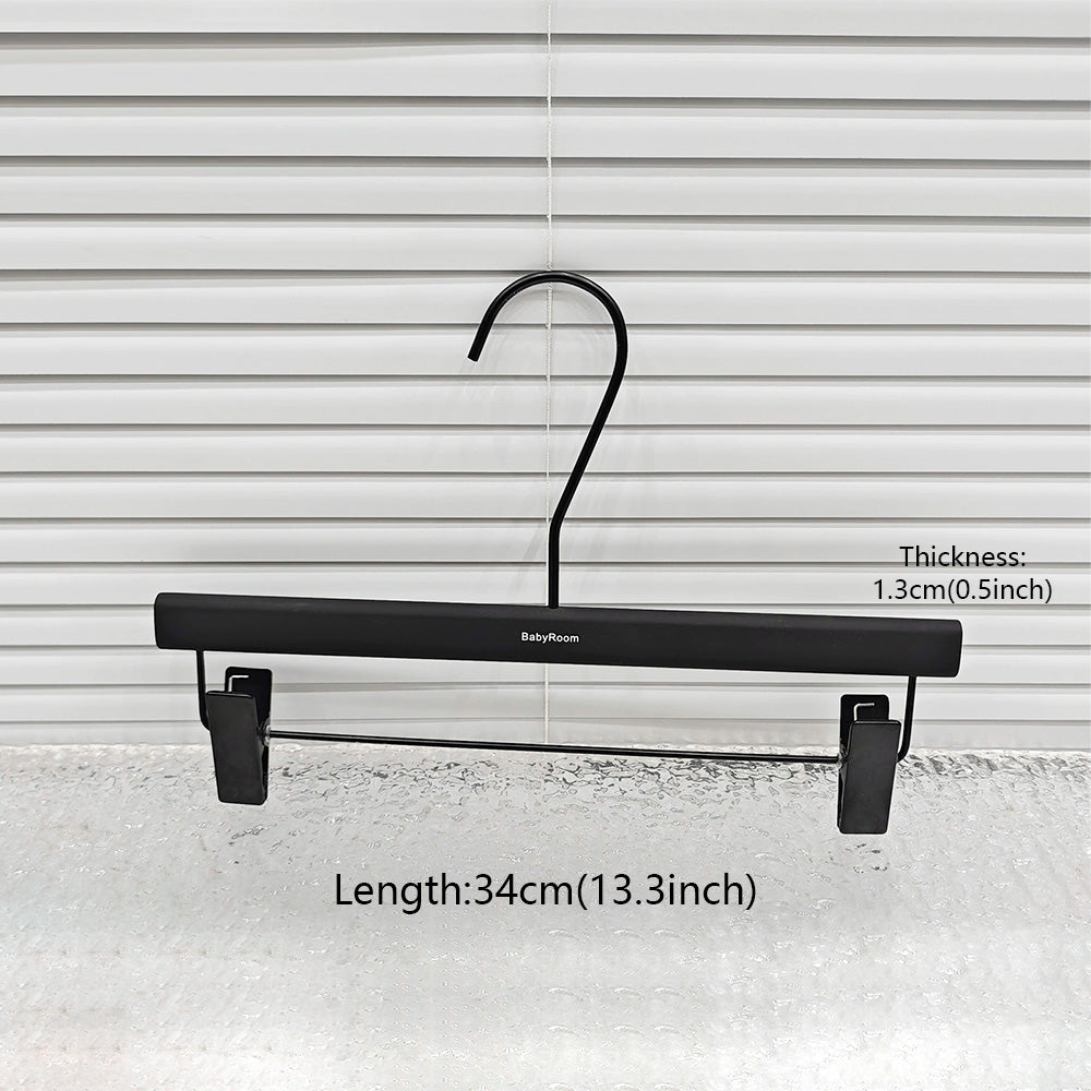 Black Wooden Hangers for Women - Premium Hotel Quality Non-Slip Coat Dress Hanger
