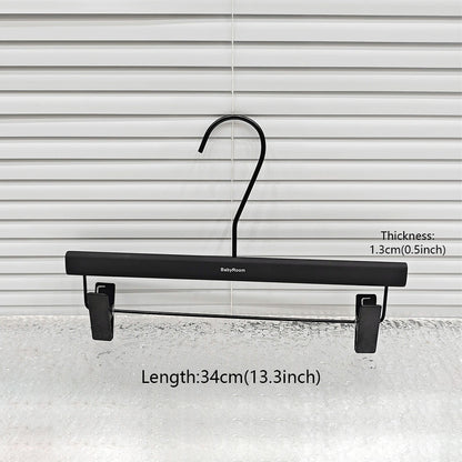 Black Wooden Hangers for Women - Premium Hotel Quality Non-Slip Coat Dress Hanger
