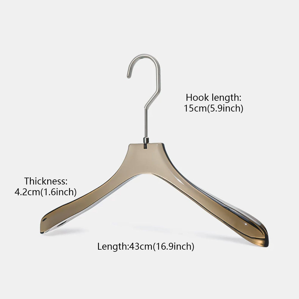Custom Smoke Black Acrylic Clothes Hangers Wholesale with Logo