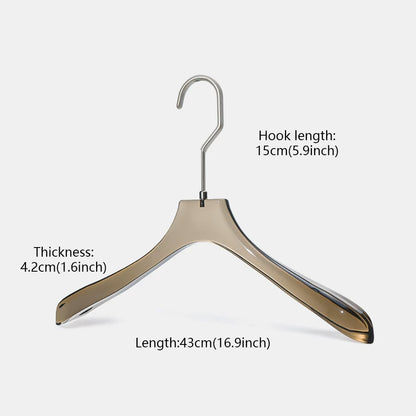 Custom Smoke Black Acrylic Clothes Hangers Wholesale with Logo