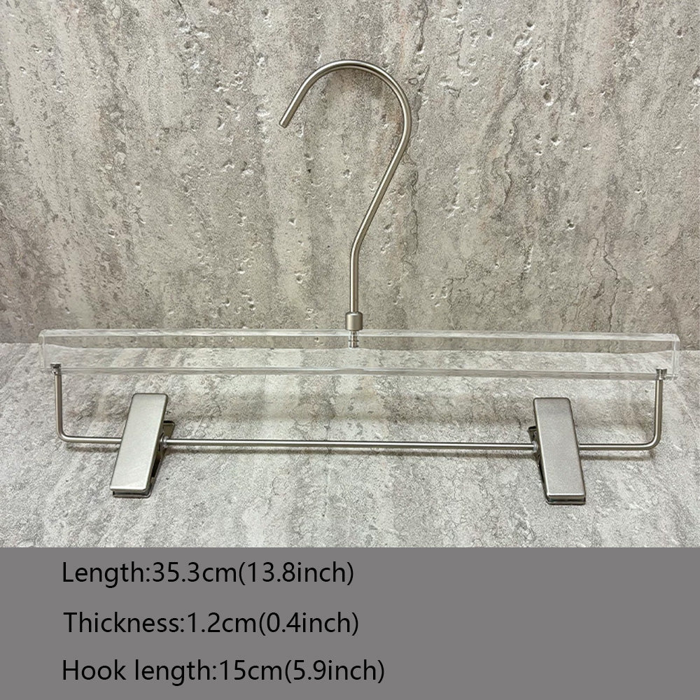Luxury Men's Acrylic Suit & Pants Hangers for Boutiques | Custom Logo