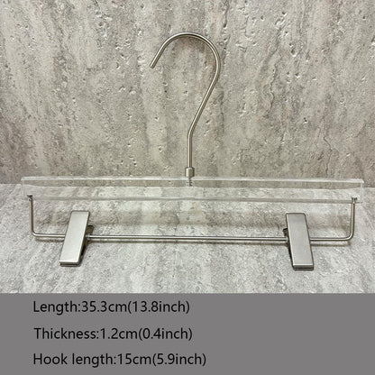 Luxury Men's Acrylic Suit & Pants Hangers for Boutiques | Custom Logo