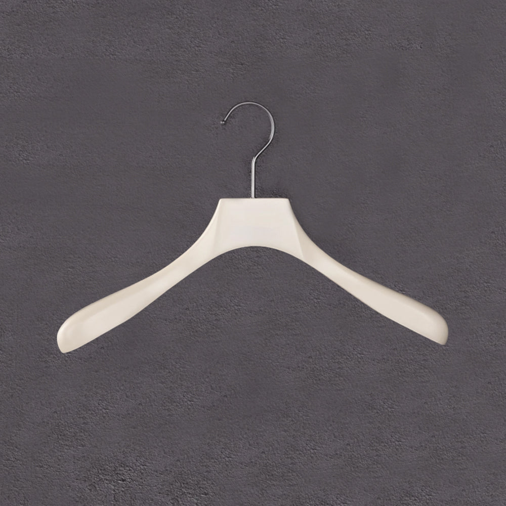 Women's White Wood Hangers - Premium Coat & Dress Display | thegarmenthanger