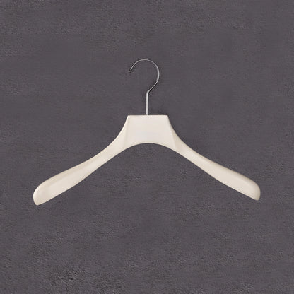 Women's White Wood Hangers - Premium Coat & Dress Display | thegarmenthanger