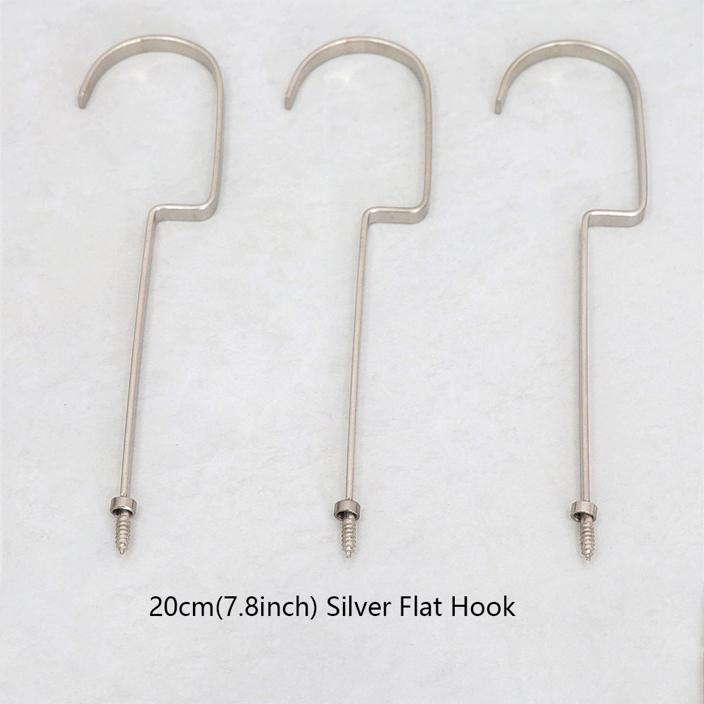 Wholesale 360° Swivel Metal Clothes Hanger Hooks | Screw-In Replacement Parts /10pcs