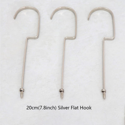 Wholesale 360° Swivel Metal Clothes Hanger Hooks | Screw-In Replacement Parts /10pcs