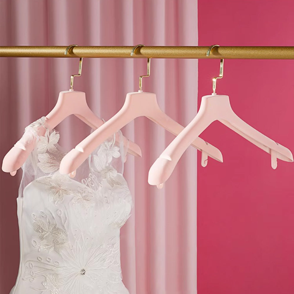 Premium Pink Velvet Hangers - Non-Slip Rotating Clothes Hangers for Boutiques & Homes
