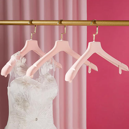 Premium Pink Velvet Hangers - Non-Slip Rotating Clothes Hangers for Boutiques & Homes