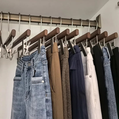 Premium Oak Hangers Set - Suits Pants Shirts | thegarmenthanger Boutique Hotel Collection