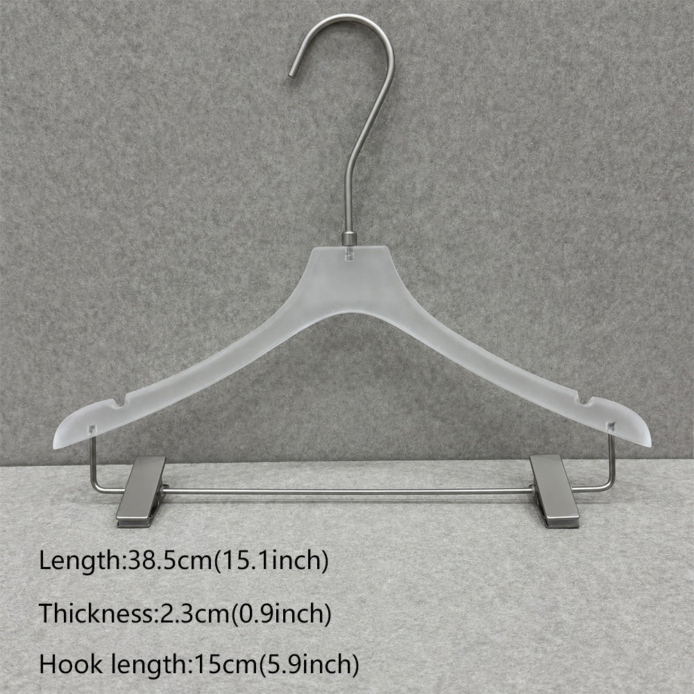 Wholesale Frosted Clear Acrylic Hangers with Custom Logo