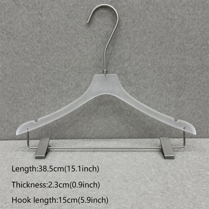 Wholesale Frosted Clear Acrylic Hangers with Custom Logo