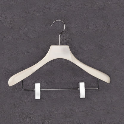 Women's White Wood Hangers - Premium Coat & Dress Display | thegarmenthanger