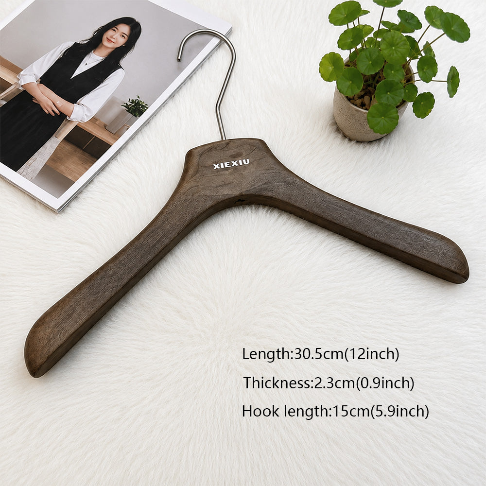 Custom Kids Clothes Hangers with Clips, Resin Wood Grain Children’s Hangers