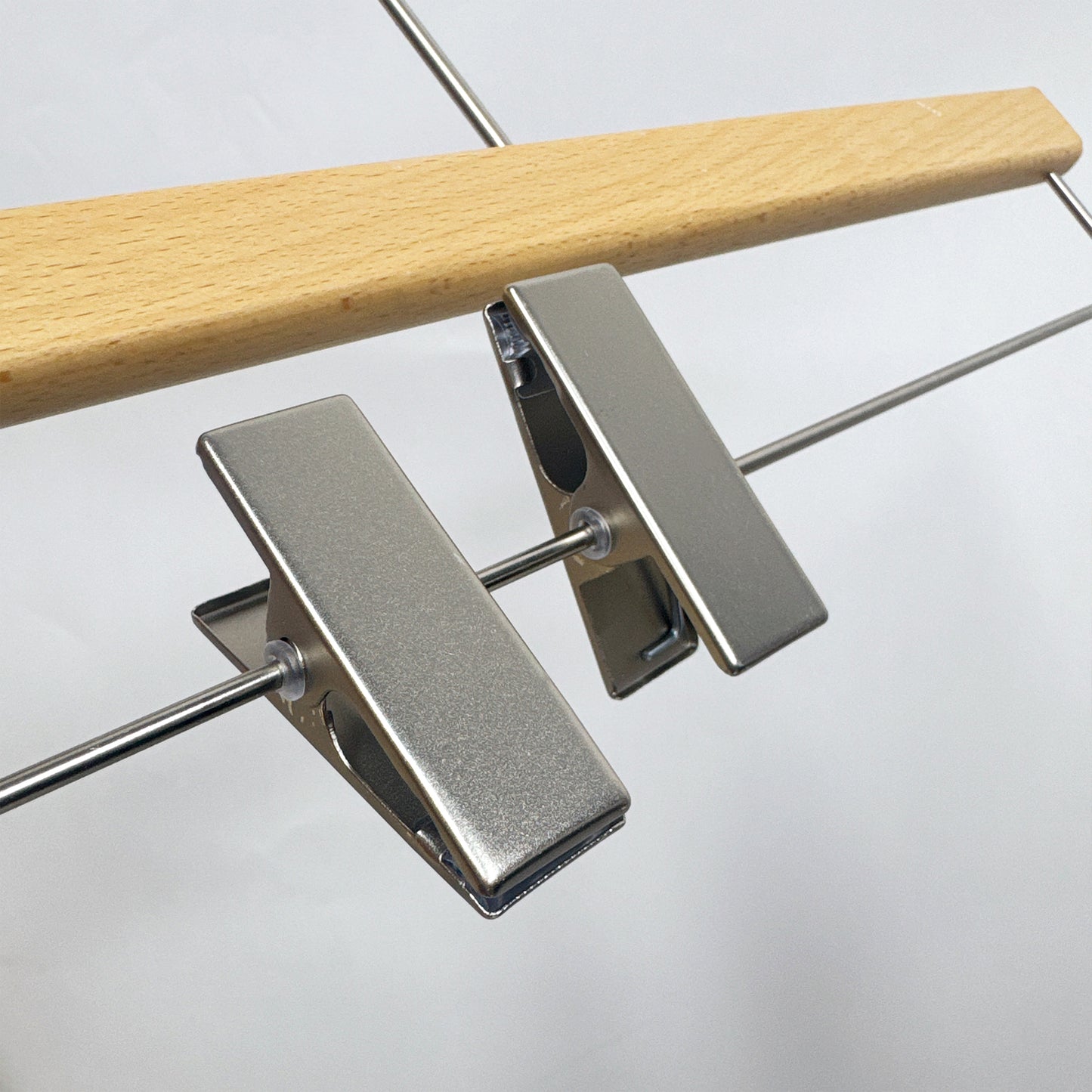 Premium Solid Beech Wood Hangers – Lacquered Coat, Pants & Suit Hangers for Closet Organization