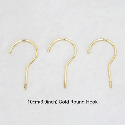 Wholesale 360° Swivel Metal Clothes Hanger Hooks | Screw-In Replacement Parts /10pcs