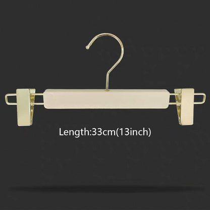 Luxury Beige Velvet Hangers | Non-Slip with Clips for Wedding Dresses & Coats