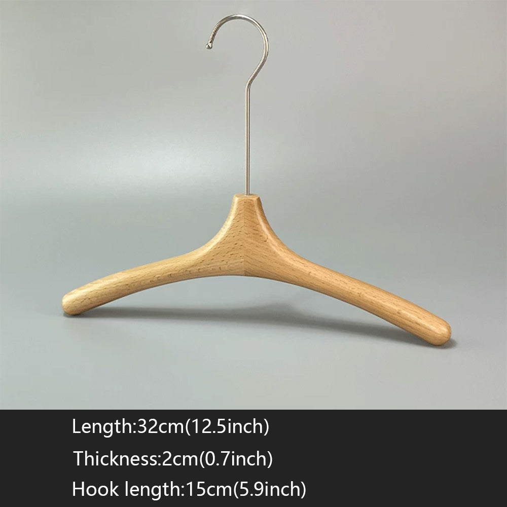 Kids Wooden Clothes Hangers and Adjustable Clip Pants Hanger