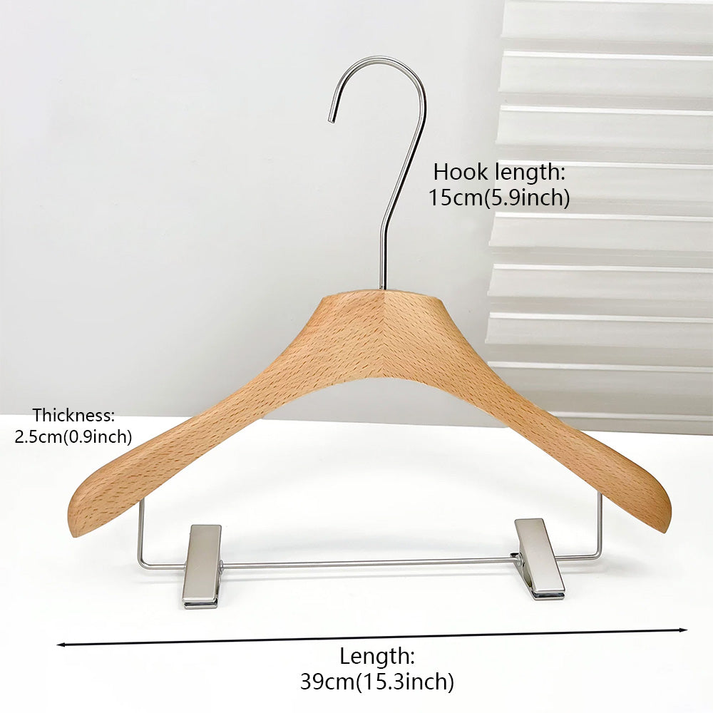 Premium Beech Wood Clothes & Trouser Hangers | Custom OEM/ODM | Low MOQ from 50pcs
