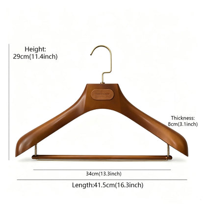 Wholesale Wide Shoulder Plastic Suit Hangers with Trouser Bar | Custom Logo