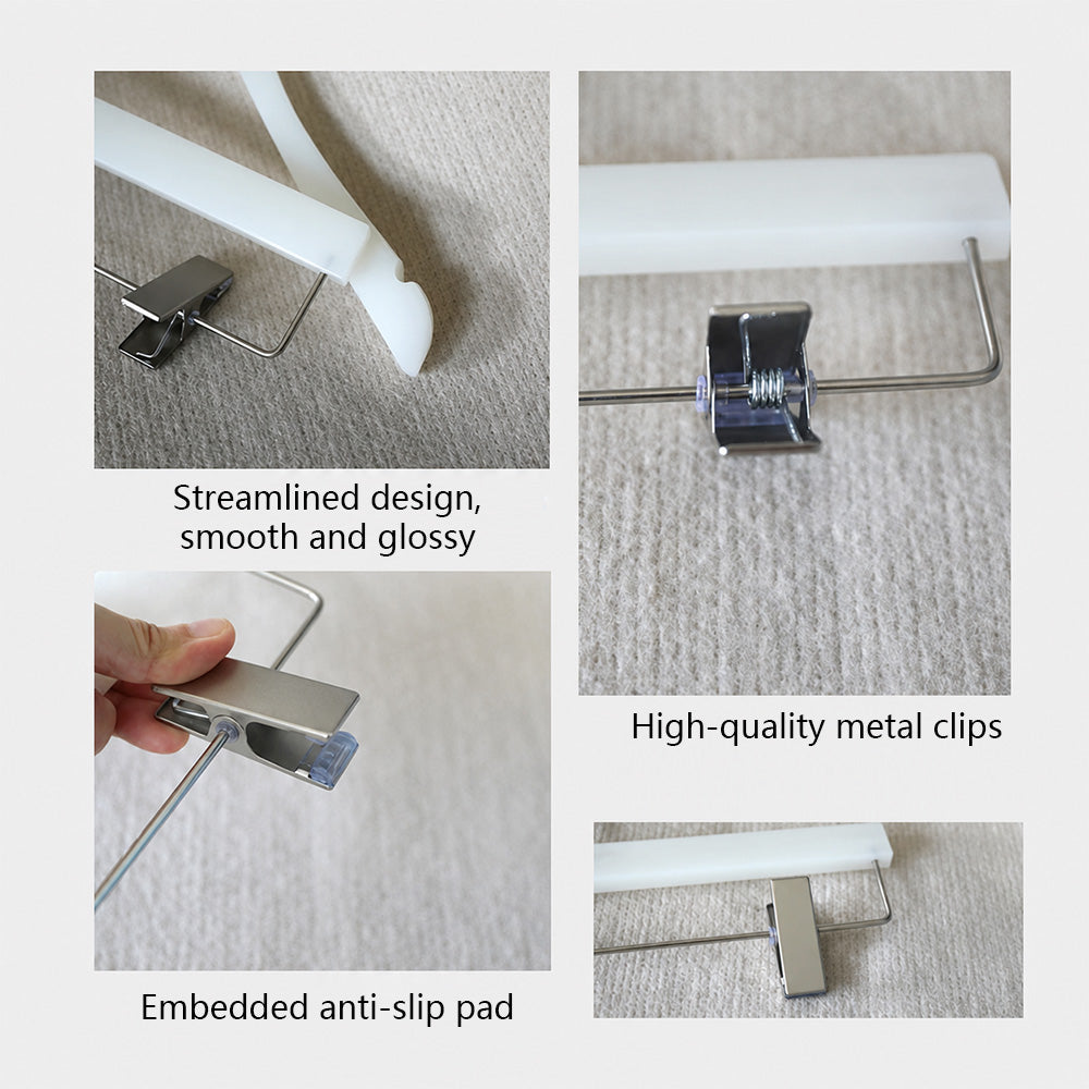 Wholesale Jade-Effect Acrylic Clothes & Pants Hangers with Custom Logo