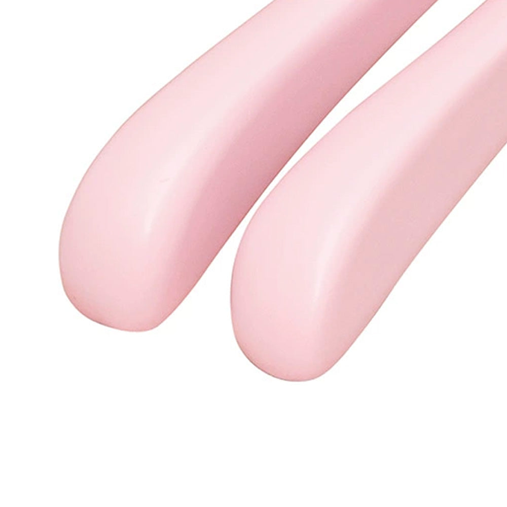 Pink Wooden Hangers Non-Slip Velvet Clothes Hanger for Women's Boutique & Home
