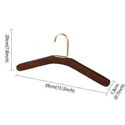 Premium Walnut Wood Hangers - Vintage Style for Coats Shirts Dresses | thegarmenthanger