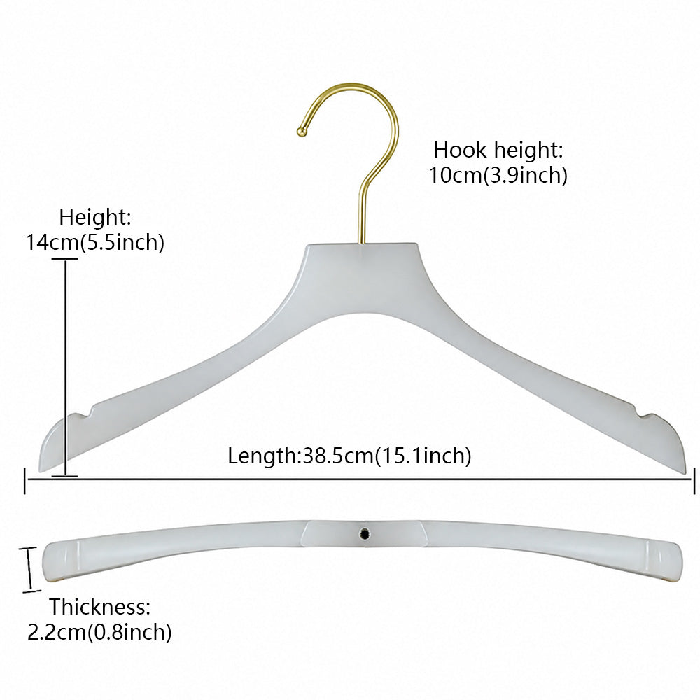 Wholesale Jade-Effect Acrylic Clothes & Pants Hangers with Custom Logo