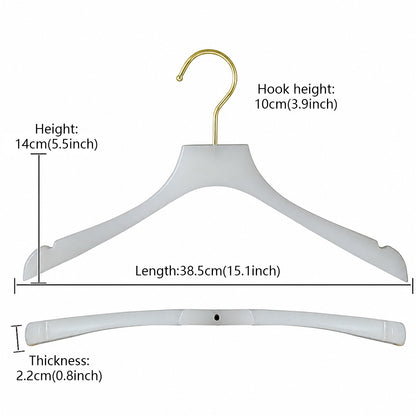 Wholesale Jade-Effect Acrylic Clothes & Pants Hangers with Custom Logo