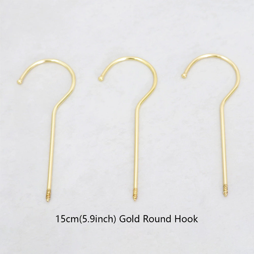 Wholesale 360° Swivel Metal Clothes Hanger Hooks | Screw-In Replacement Parts /10pcs