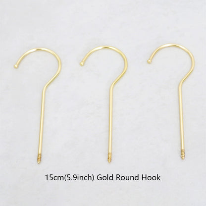 Wholesale 360° Swivel Metal Clothes Hanger Hooks | Screw-In Replacement Parts /10pcs